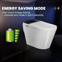 Elongated White Ceramic Tankless Smart Bidet Toilet with Remote Control