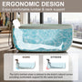 51" Freestanding Stone Resin Soaking Tub with Smooth Hand-Polished Surface, Pine Crest, Shadow Whisper
