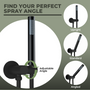 Wall Mount Round Handheld Shower Holder with Adjustable Angle