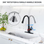 Pull Down Sprayer Kitchen Faucet with Digital Temperature Display