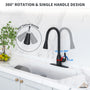 3-Function Spray Head Kitchen Sink Faucet with Pull Down Sprayer