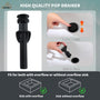 3-Hole 8-Inch Bathroom Sink Faucet with Drainer