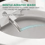 Tankless Floor Mounted Elongated White Ceramic Smart Bidet Toilet
