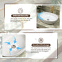 22" Oval Solid Surface Bathroom Vessel Sink in Matte White