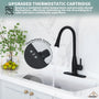 Touchless Kitchen Faucet with Dual Spray 360° Rotation and Pull Down Sprayer