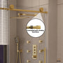 60"x76" Frameless Shower Door with Single Slide and Cushioned Enclosure in Chrome/Brushed Gold