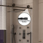 48"x76" Frameless Laminated Layer Glass Shower Door with Cushioned Single Slide Enclosure in Brushed Nickel/Chrome/Matte Black/Brushed Gold