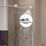 48"x76" Frameless Laminated Layer Glass Shower Door with Cushioned Single Slide Enclosure in Brushed Nickel/Chrome/Matte Black/Brushed Gold