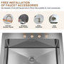[Copy]33inch 3-Hole Single Bowl Stainless Steel Drop-in Workstation Kitchen Sink with Accessories