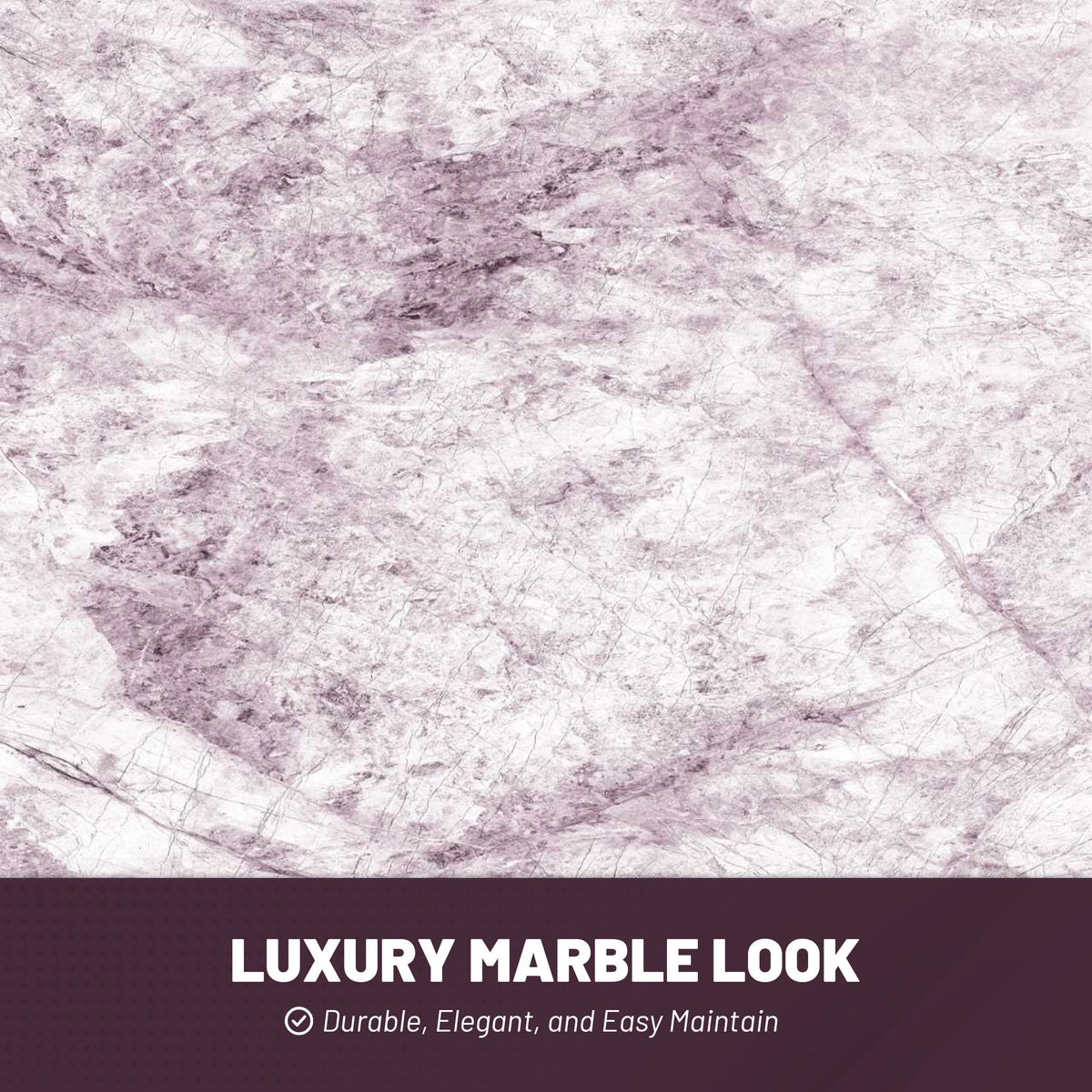 4-Piece Solid Surface Shower Wall Panels with Lavender Marble Pattern