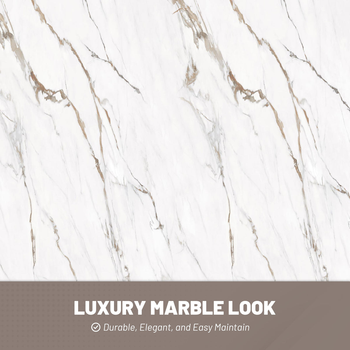 4-Piece Warm Gray Marble Solid Surface Shower Wall Panels for Luxury Shower Spaces