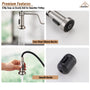 Modern Kitchen Faucet with Pull-Down Sprayer, 360° Swivel, Three Functions for Effortless Cooking and Cleaning
