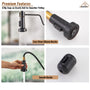 Modern Kitchen Faucet with Pull-Down Sprayer, 360° Swivel, Three Functions for Effortless Cooking and Cleaning