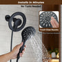 7-inch Magnetic Dual Shower System with 3-Function Hand Shower