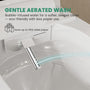Elongated White Ceramic Tankless Smart Bidet Toilet with Remote Control