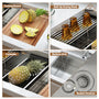 36 inch Workstation Undermount kitchen Sink Stainless Steel Sink 18 Gauge Single Bowl Kitchen Sinks Set