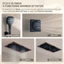 27.55*13.78 inch 4-Function Luxury Digital Shower System with LED & Bluetooth