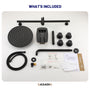 12-inch Wall-Mounted Body Jet Shower System with Slide Bar & Digital Display