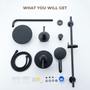 8-inch 2-Function Pressure Balance Shower System with 3 Spray Modes