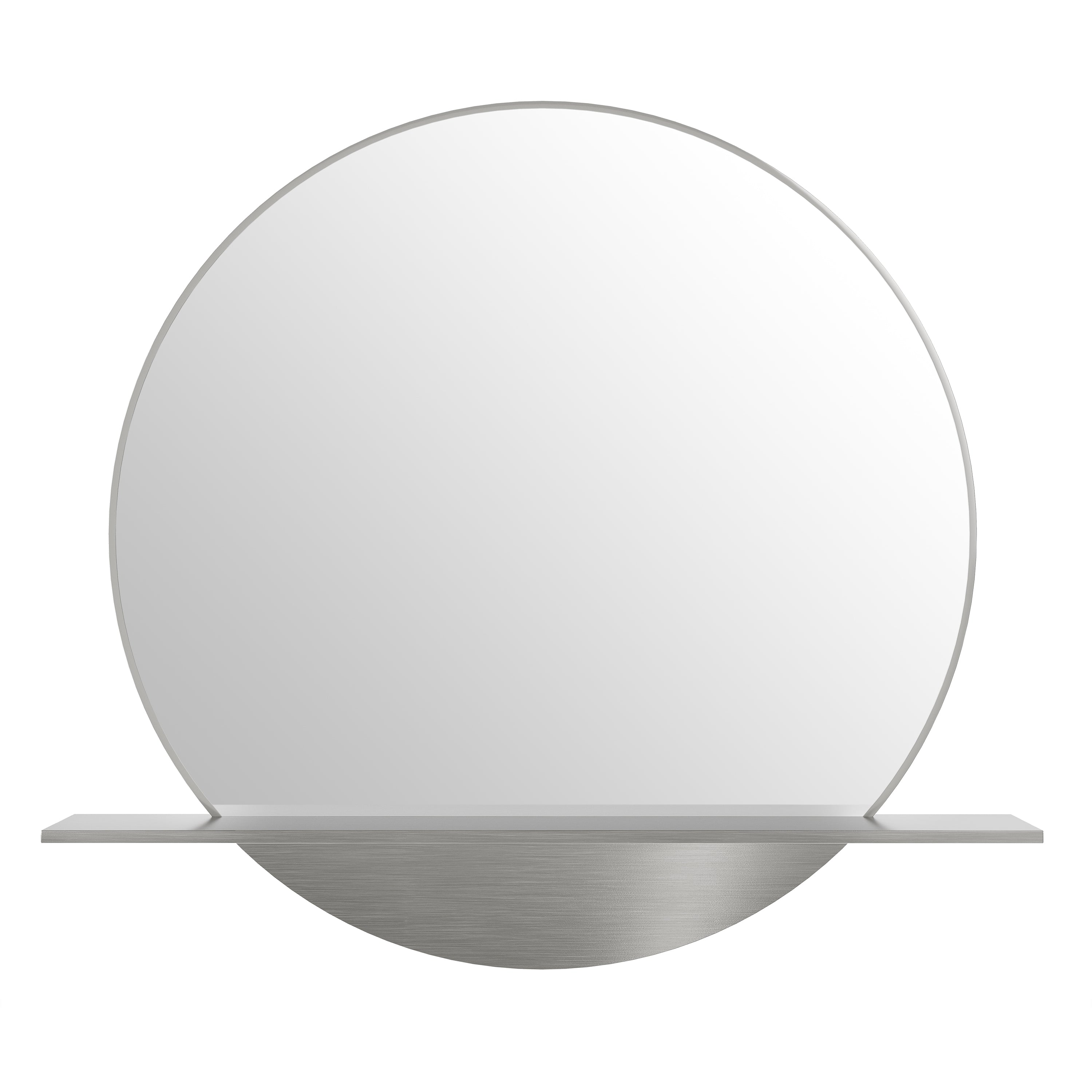 James Martin Platform 24" Mirror, Brushed Nickel