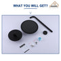 10" Wall Mount Round Shower Faucet Rain Shower System (Valve Included)