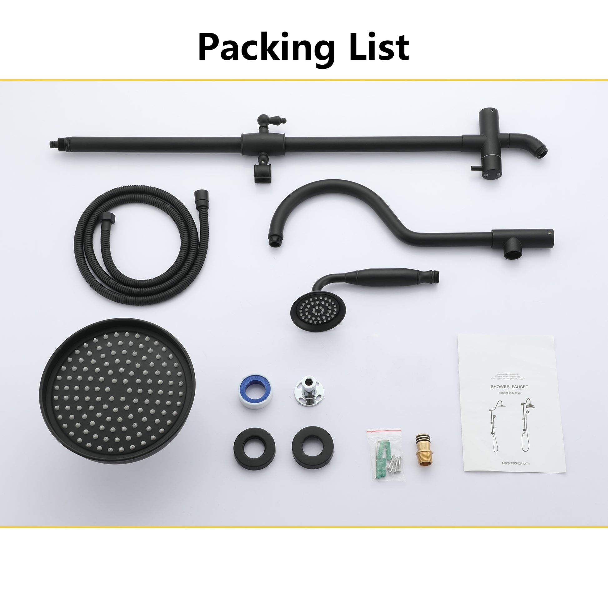 8-inch Dual Function Exposed Shower System with Handheld Shower