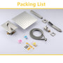 10-inch Ceiling-Mount 2-Function Shower System with Hand Shower