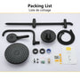 10-inch Wall-Mount Dual Shower Head System with 3-Spray Hand Shower