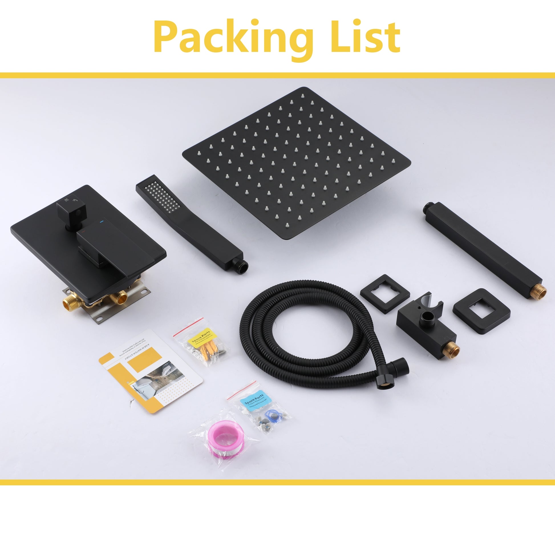 10" Ceiling-Mount 2-Function Shower System with Hand Shower