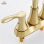 Casainc 4 Inch 2-Handle Centerset Bathroom Sink Faucet 360° Swivel Spout Vanity Faucet