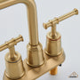 Casainc 4 Inch 2-Handle Centerset for Bathroom Sink Vanity Faucet 360° Swivel Spout
