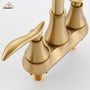 Casainc 2-Handle Centerset Bathroom Faucet for Bathroom Sink Vanity Faucet 360° Swivel Spout