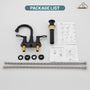 Casainc 4 Inch 2-Handle Centerset Bathroom Sink Faucet 360° Swivel Spout Vanity Faucet