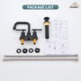 Casainc 4 Inch 2-Handle Centerset for Bathroom Sink Vanity Faucet 360° Swivel Spout