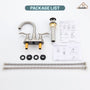 Casainc 2-Handle Centerset Bathroom Faucet for Bathroom Sink Vanity Faucet 360° Swivel Spout