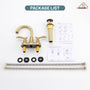 Casainc 2-Handle Centerset Bathroom Faucet for Bathroom Sink Vanity Faucet 360° Swivel Spout