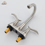 Casainc 2-Handle Centerset Bathroom Faucet for Bathroom Sink Vanity Faucet 360° Swivel Spout